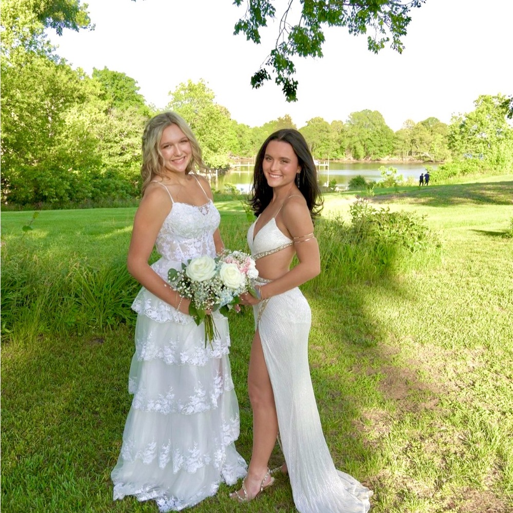 Elegant White Lace Dress - Perfect Prom Dress